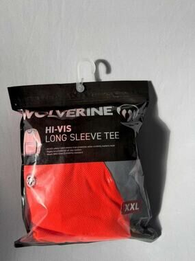 Wolverine Men's Hi-Vis Long Sleeve Tee - Size XXL - ANSI Class 3 Safety Shirt